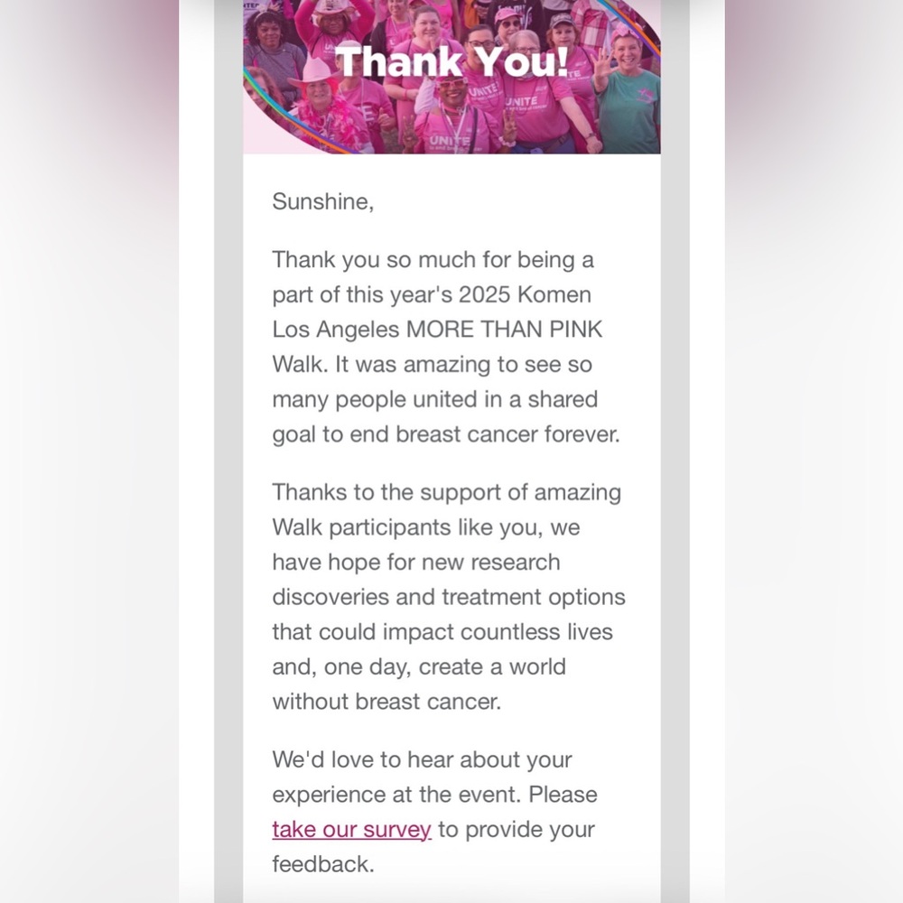 Susan G. Komen Pink Breast Cancer Awareness Marathon-I DID IT AND IT FEELS GOOD